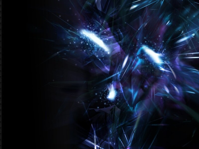 abstract blue light explosion