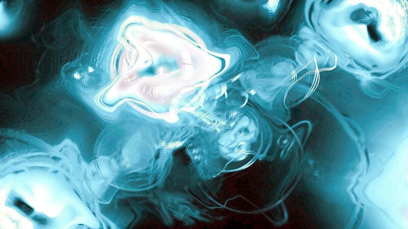 Abstract Blue Light Forms