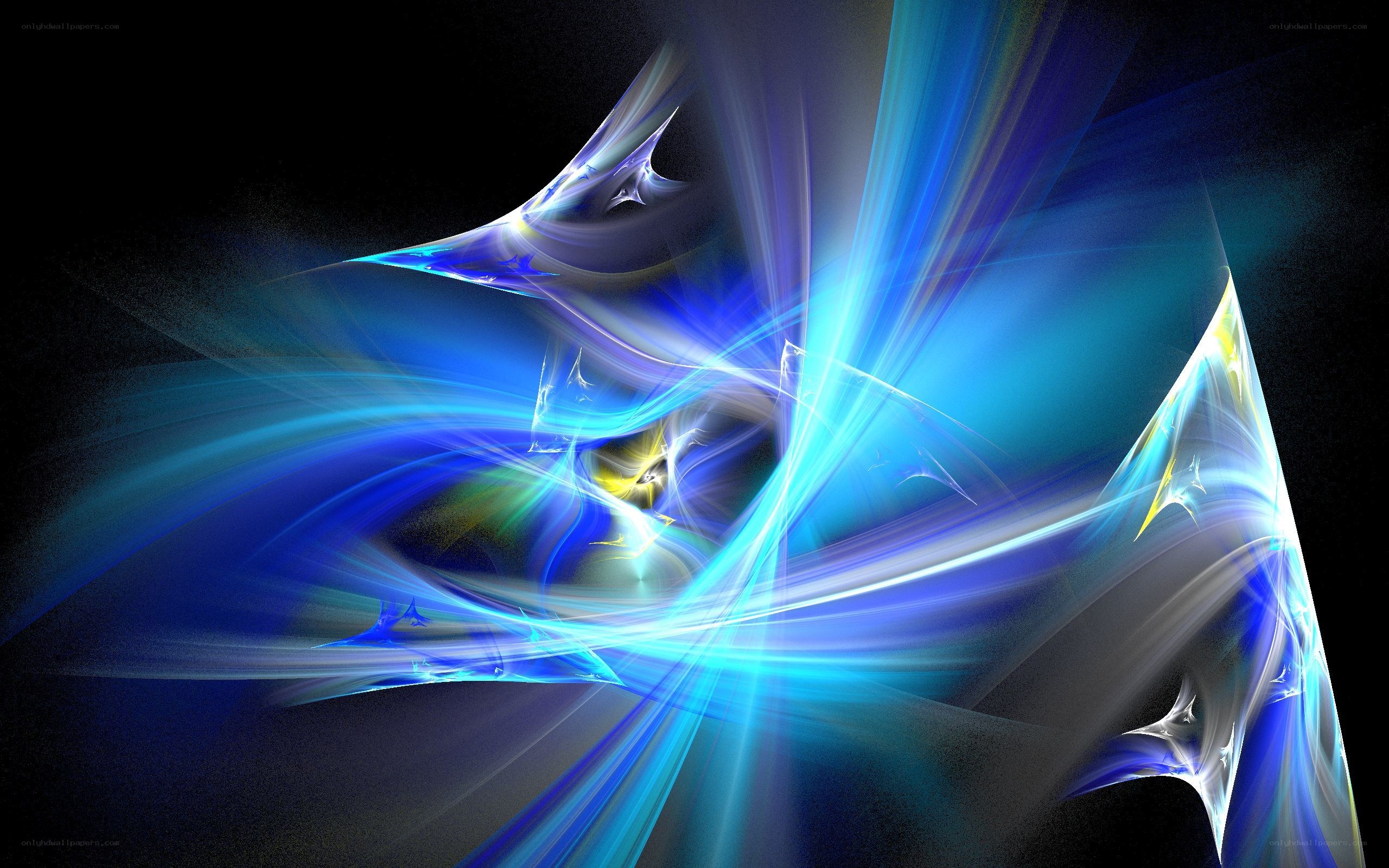 Abstract blue light fractal