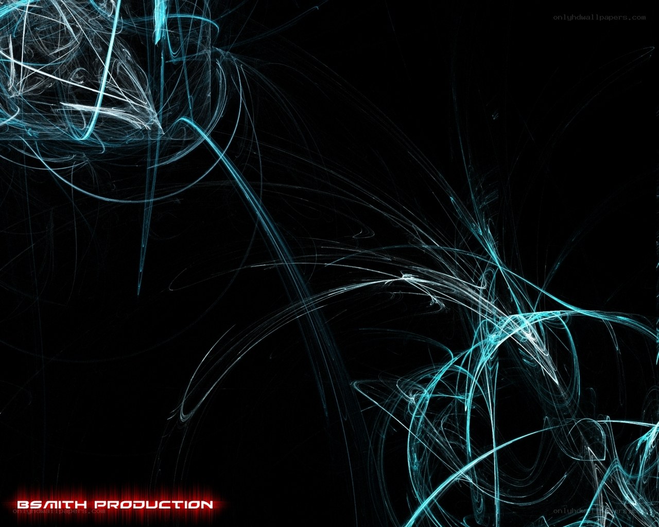 Abstract blue light fractal