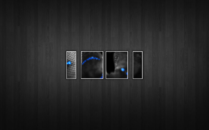 abstract blue light panels