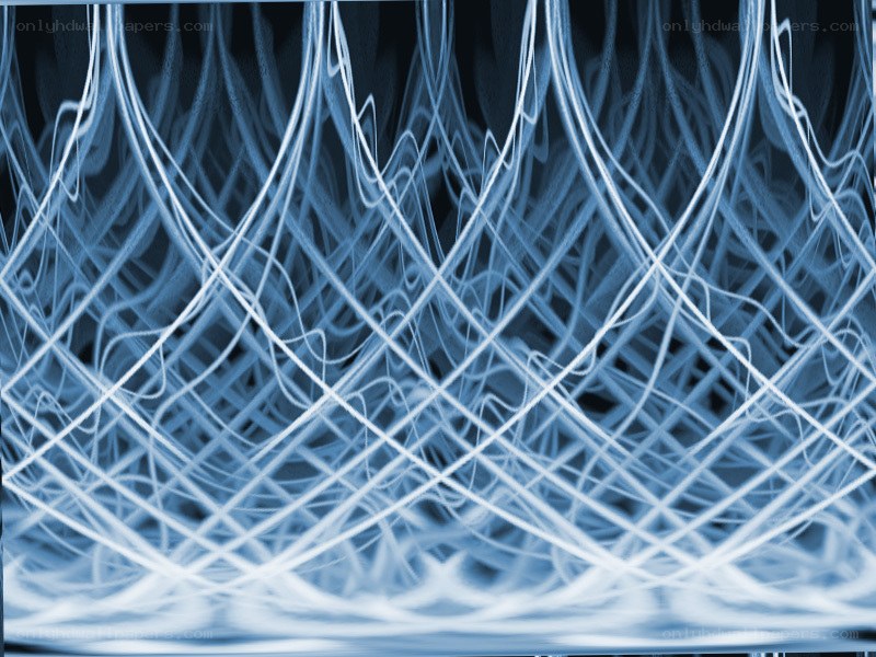 Abstract blue light patterns