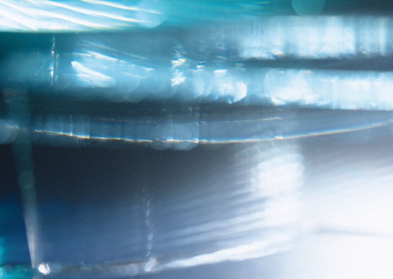 Abstract Blue Light Patterns — Dreamy