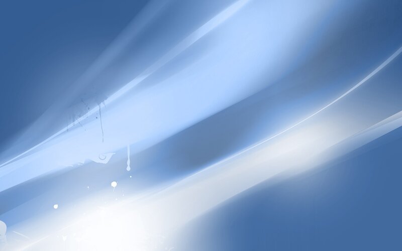 Abstract Blue Light Streaks — Serene, Digital Art