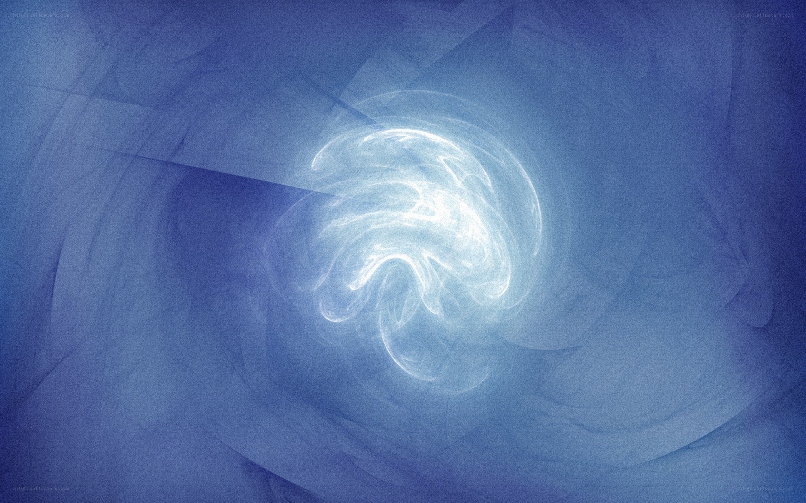 Abstract blue light swirl