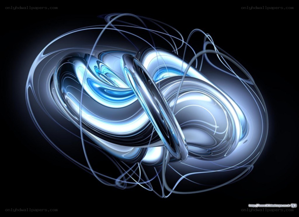 Abstract blue light swirl