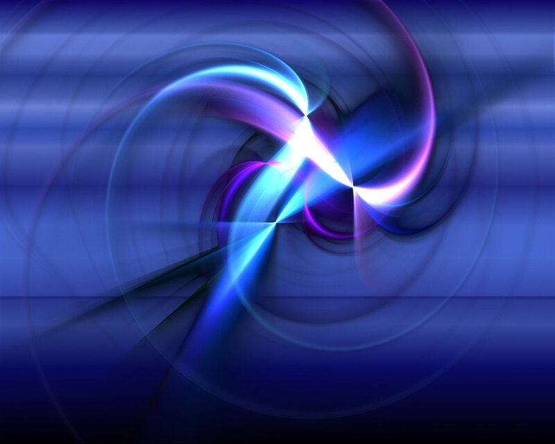 Abstract blue light swirl