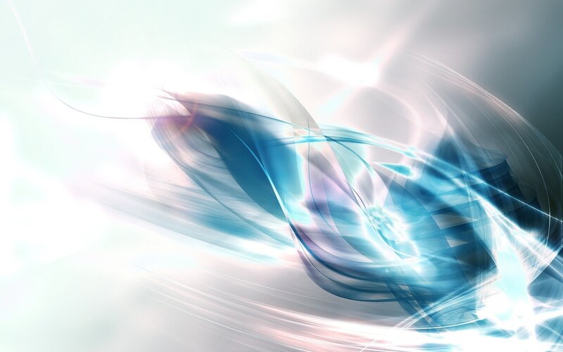 Abstract Blue Light Swirl — Dynamic