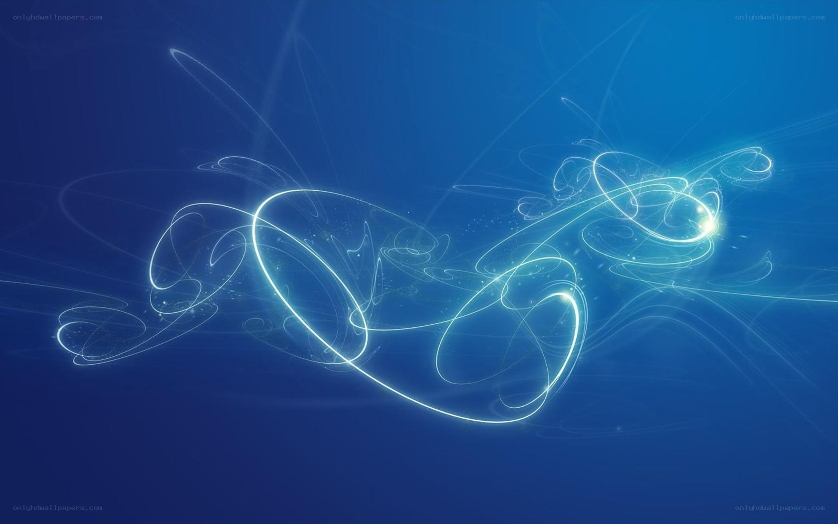 Abstract blue light swirls