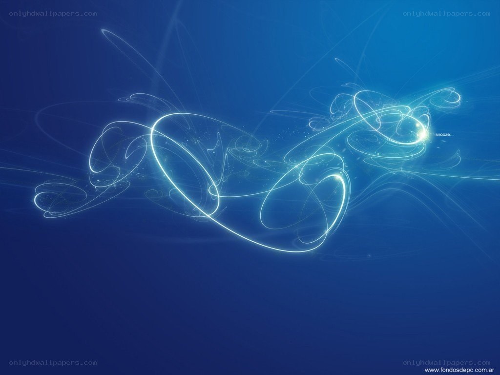 Abstract blue light swirls