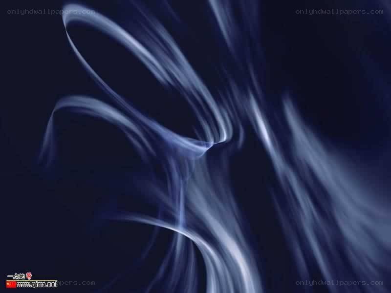 Abstract blue light swirls