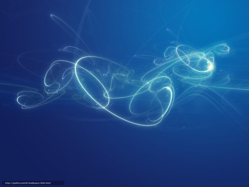 Abstract blue light swirls