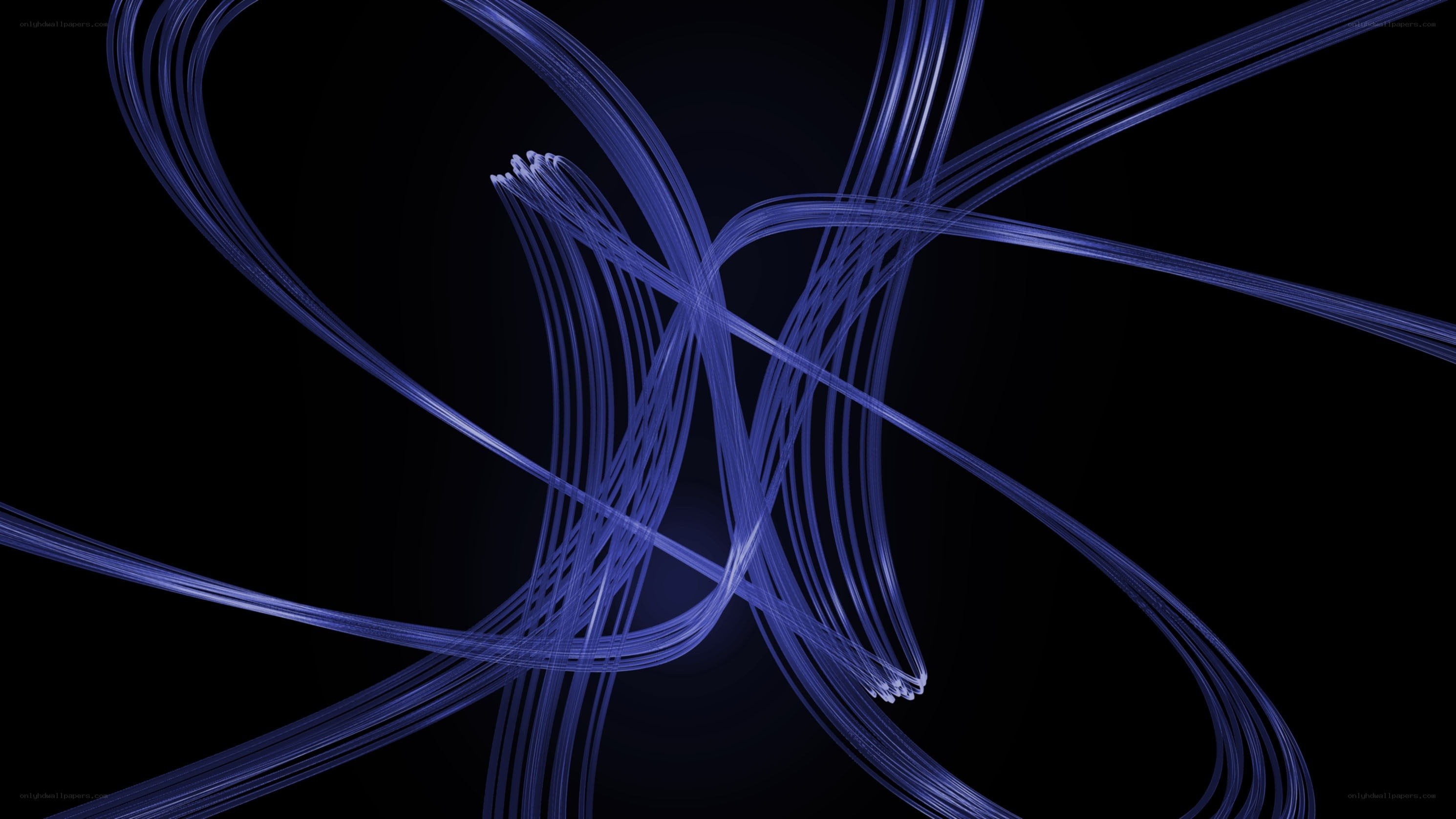 Abstract blue light trails