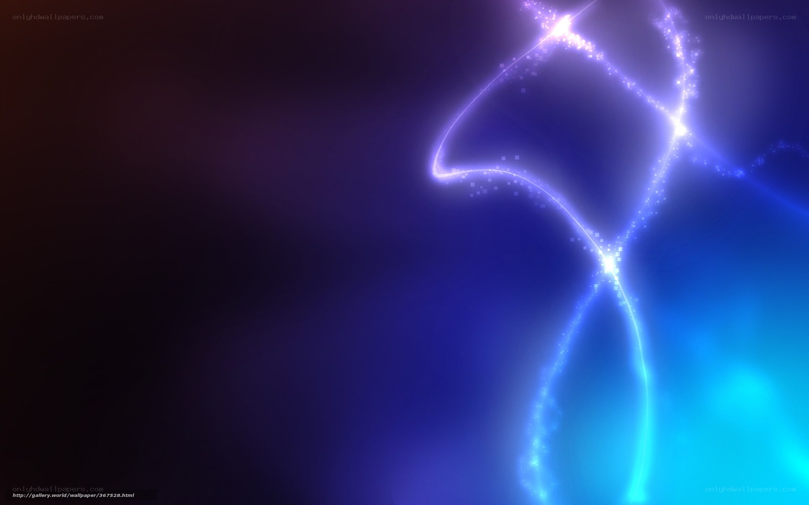 Abstract blue light trails