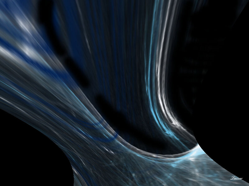 Abstract Blue Light Tunnel — Dynamic