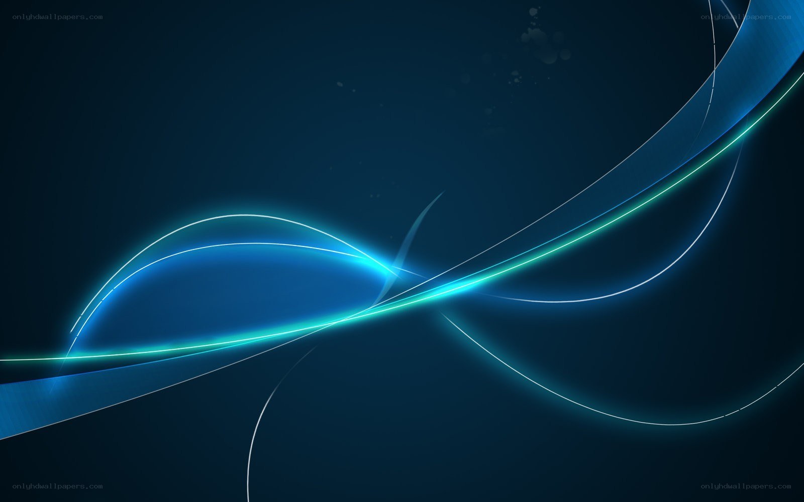Abstract blue light waves