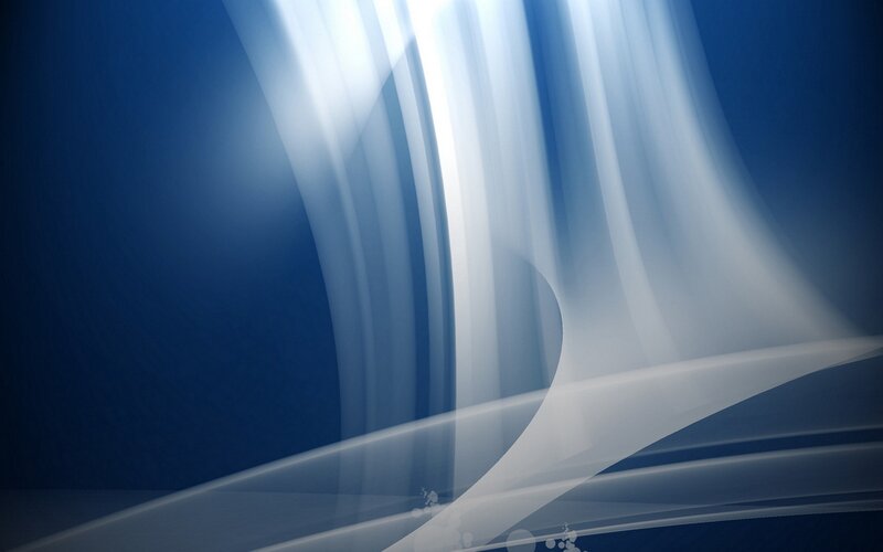 Abstract Blue Light Waves — Serene, Curves