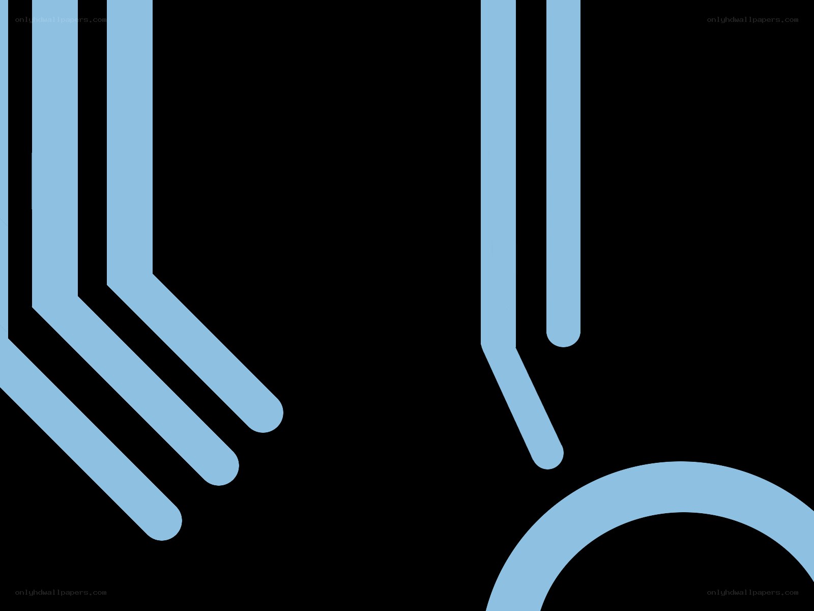 abstract blue line art