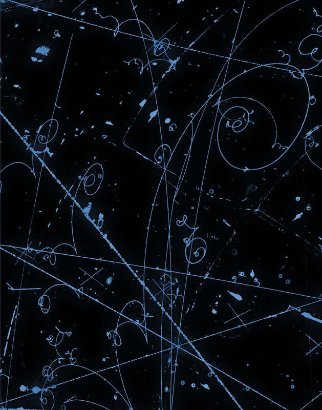 abstract blue line art