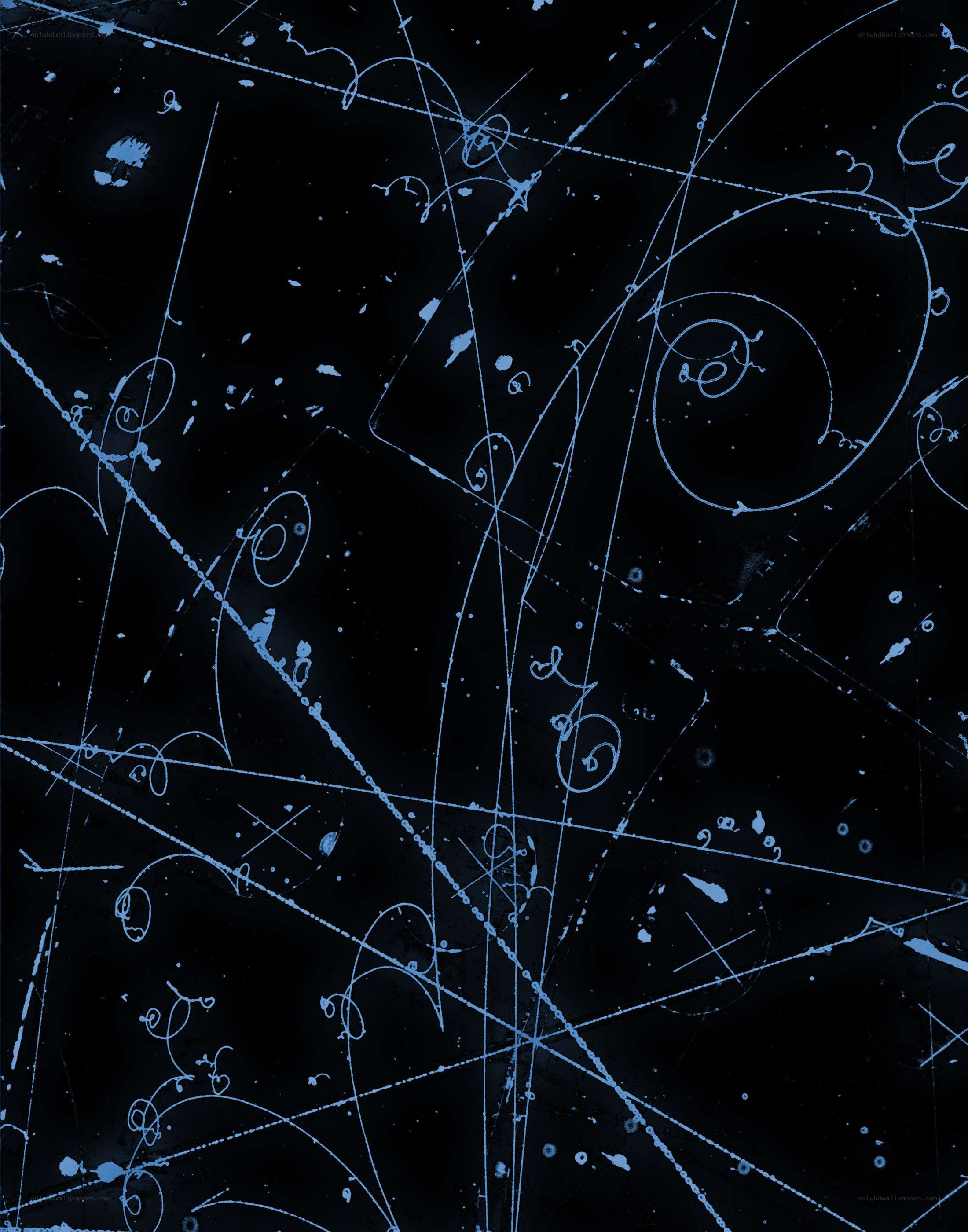 abstract blue line art
