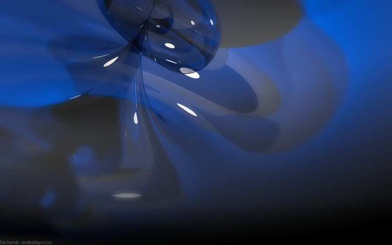 abstract blue liquid forms