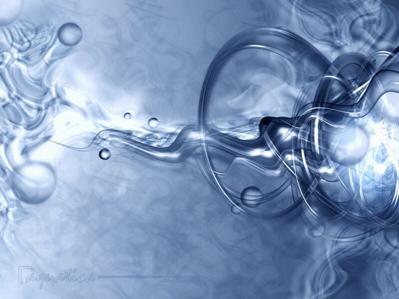 Abstract blue liquid motion