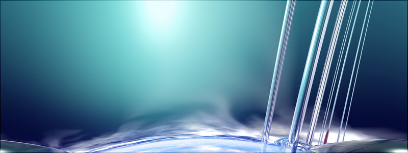 Abstract blue liquid streams