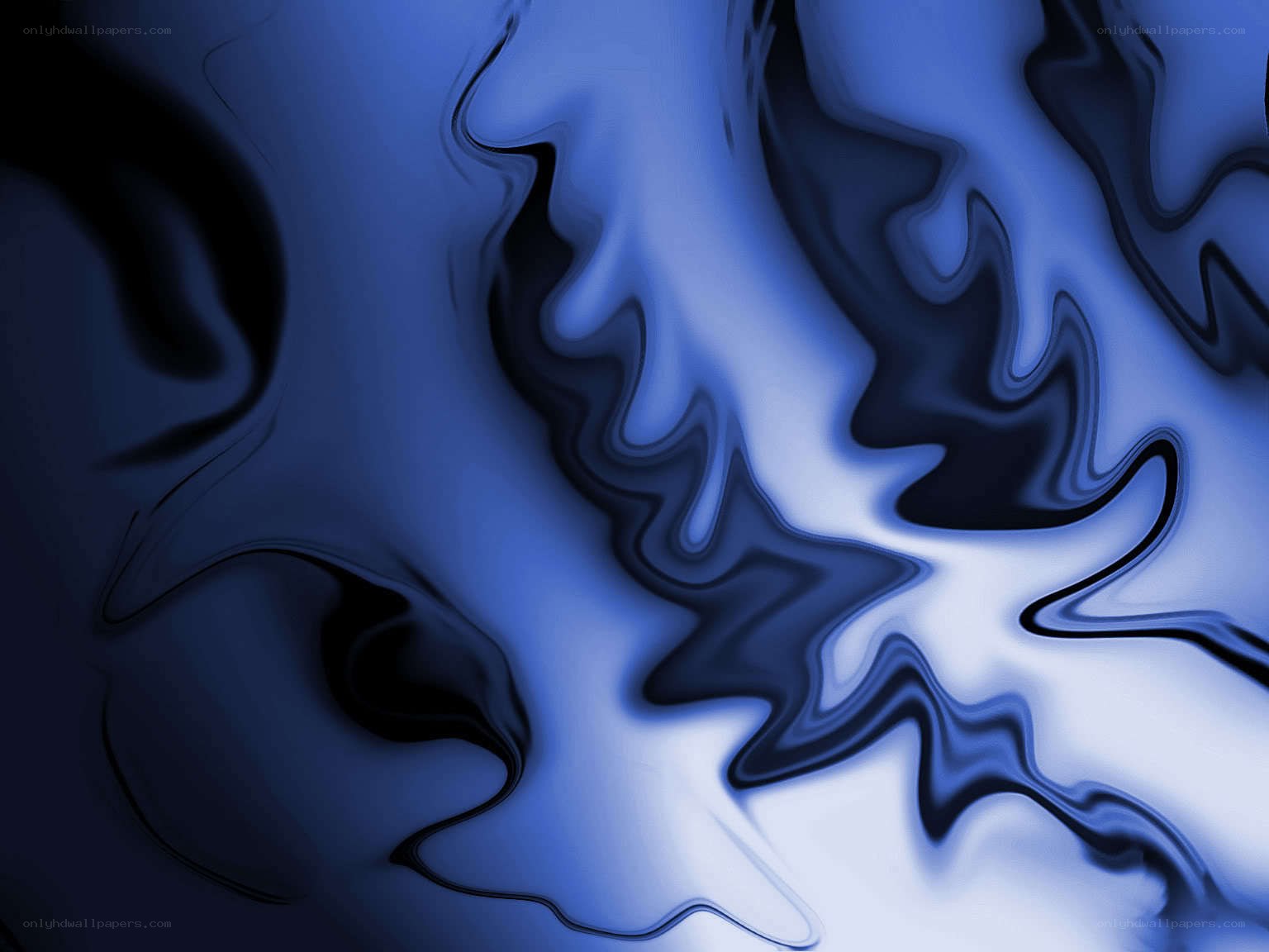 Abstract blue liquid swirl
