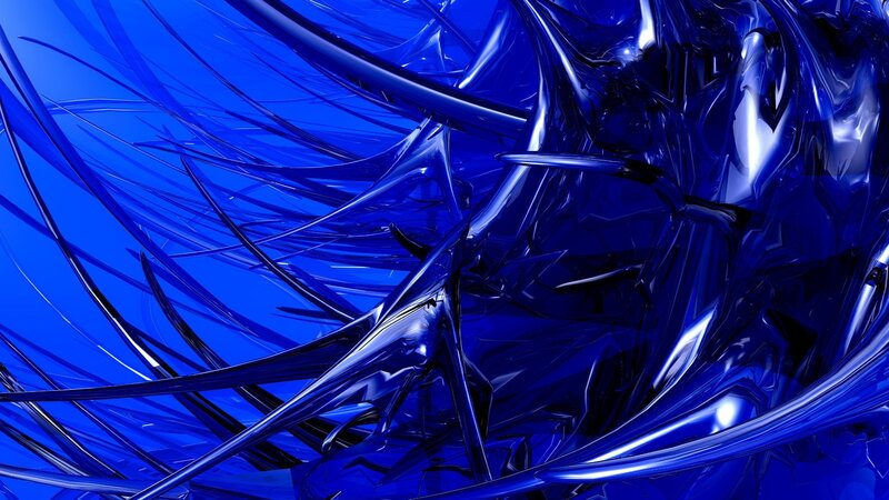 Abstract blue liquid swirl