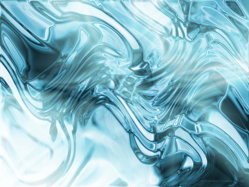 Abstract blue liquid swirl