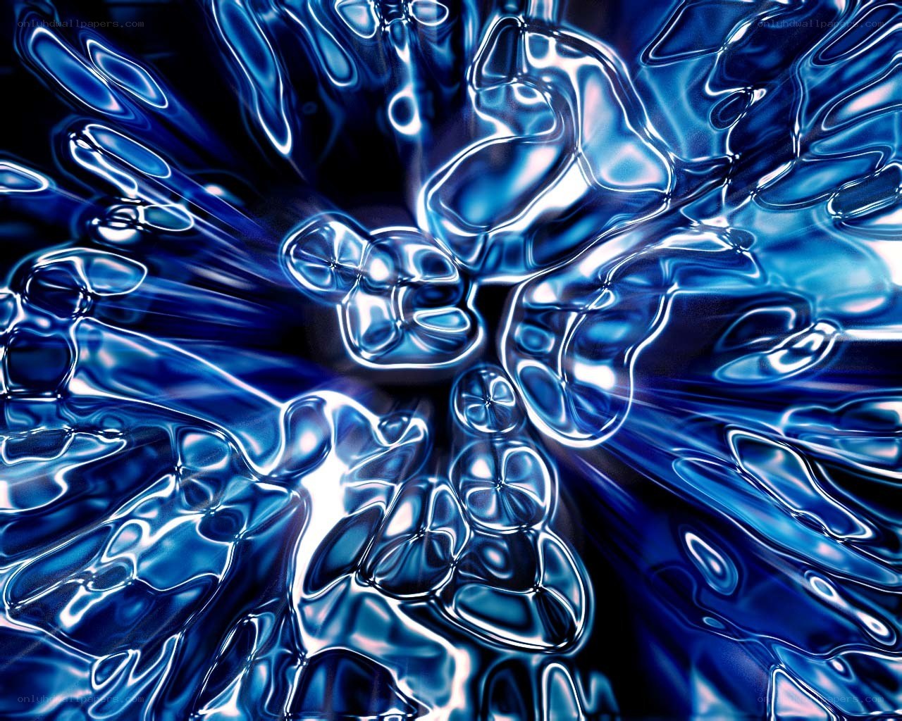 Abstract blue liquid texture