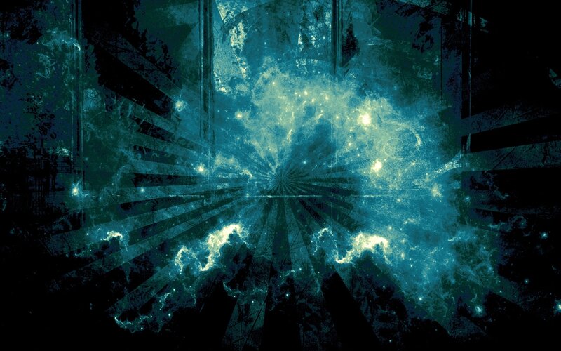 Abstract Blue Nebula — Cosmic