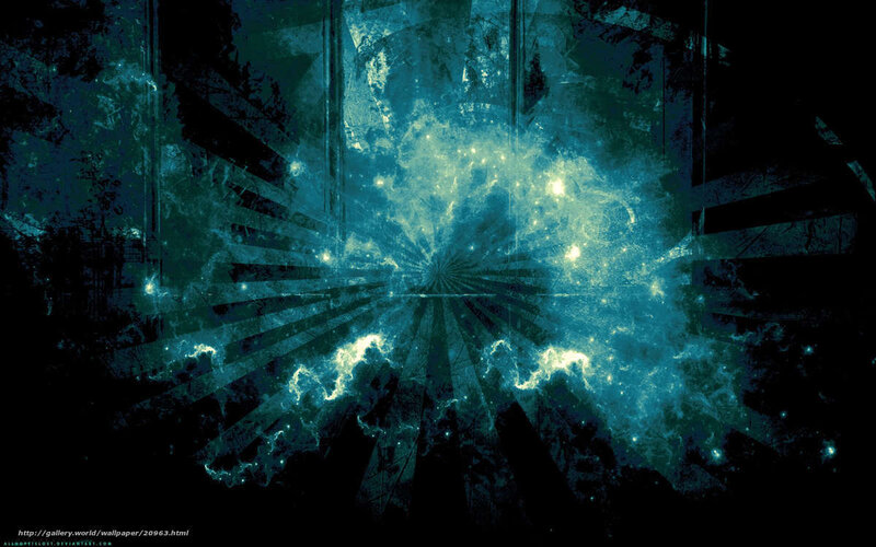 Abstract Blue Nebula