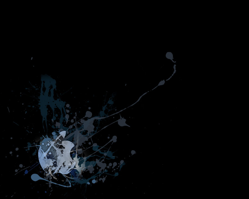 abstract blue paint splatter