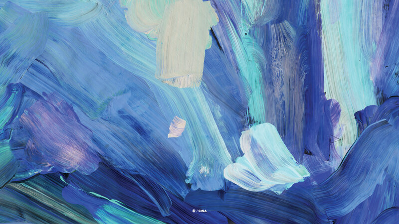 Abstract Blue Painting — Calm