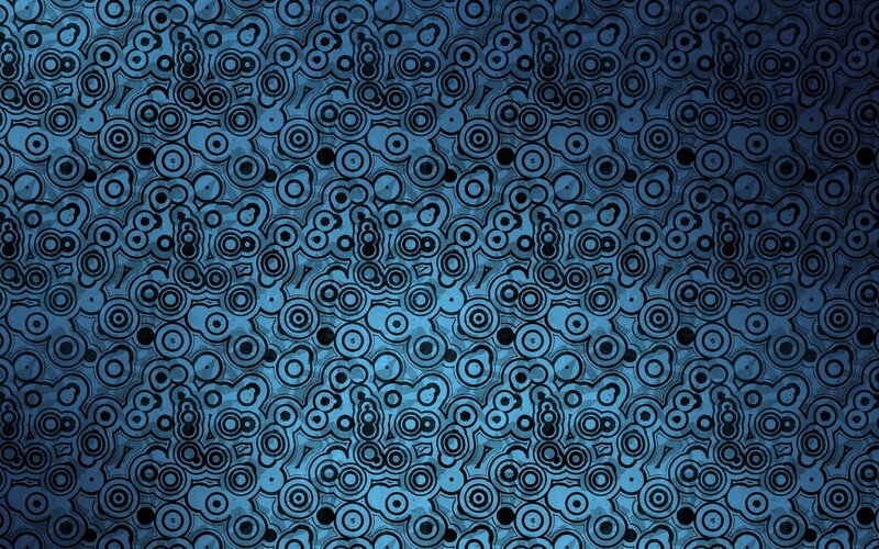 Abstract Blue Pattern — Calm, Circles