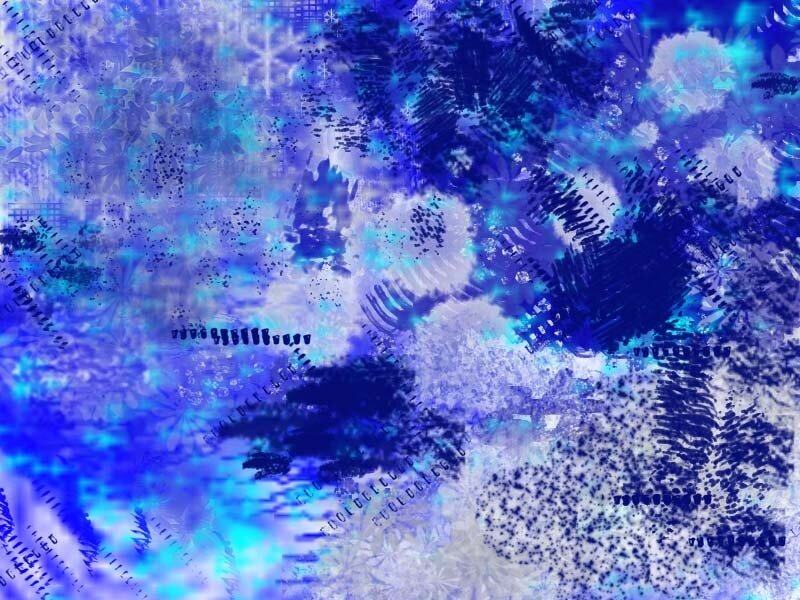 Abstract Blue Pattern — Chaotic