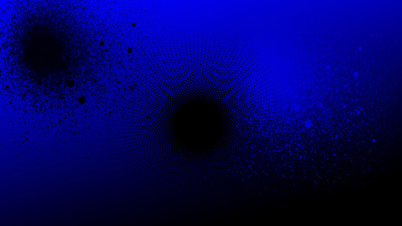 Abstract Blue Pattern — Dark, Digital Art