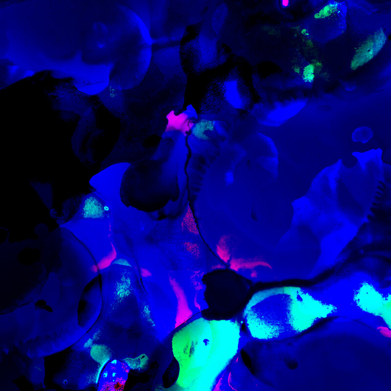 Abstract Blue Pattern — Dark, Green