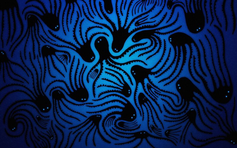 Abstract blue pattern design