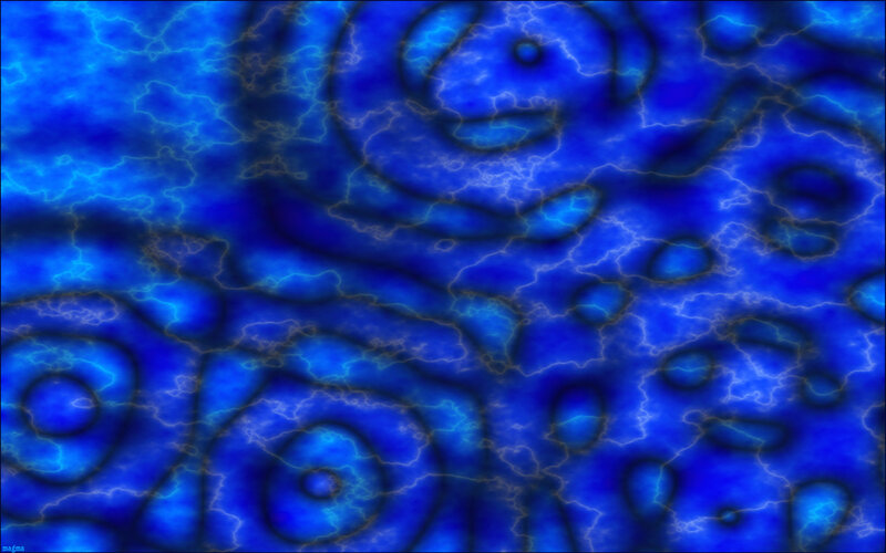 Abstract Blue Pattern — Energetic, Digital Art