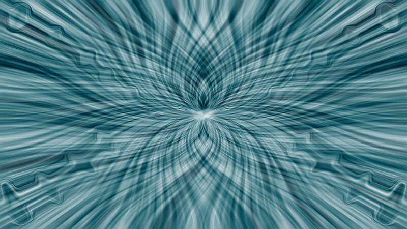 Abstract Blue Pattern — Hypnotic, White