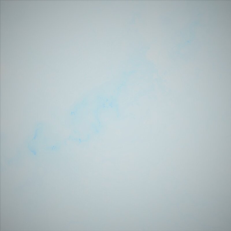 Abstract Blue Pattern — White