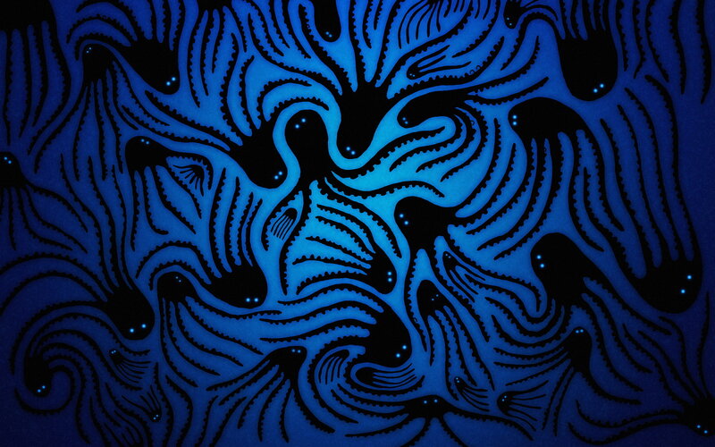 Abstract Blue Patterns — Hypnotic