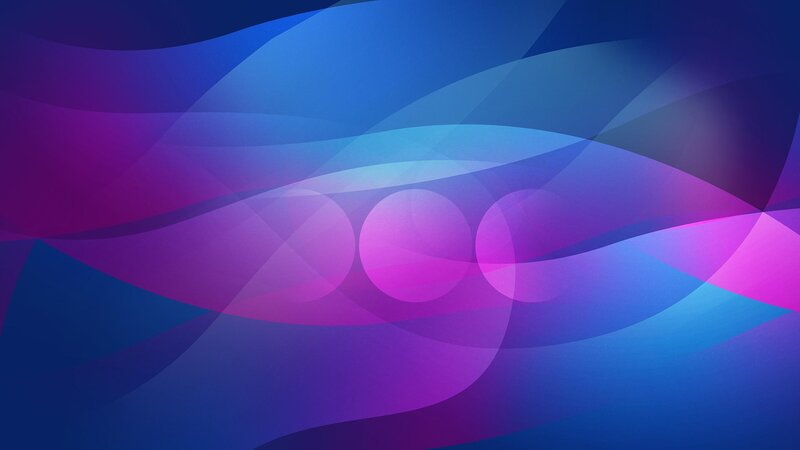 Abstract Blue Purple Waves — Calm, Circles