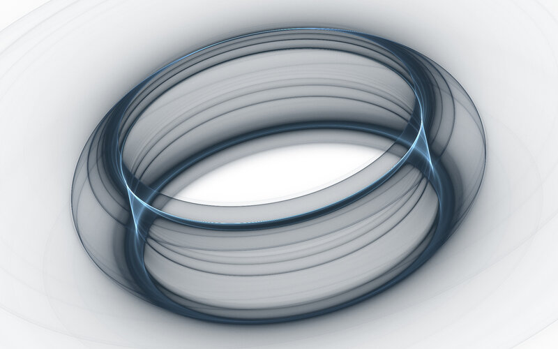 Abstract Blue Ring