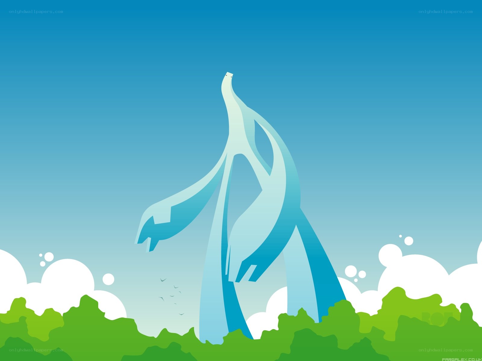 abstract blue sculpture