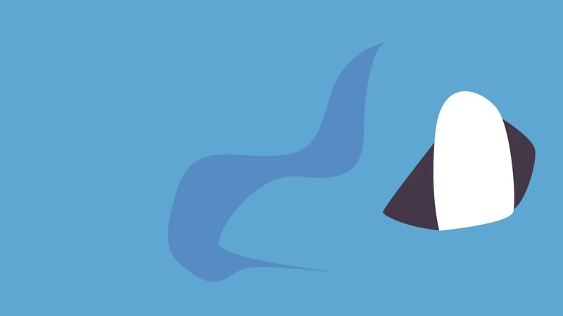 Abstract Blue Shape — Calm