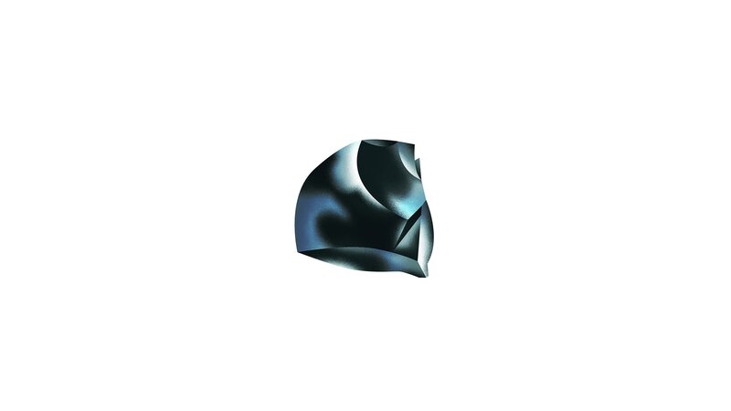 Abstract Blue Shape — Minimalist