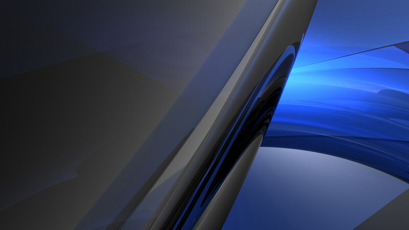 Abstract Blue Shapes — Calm, Digital Art